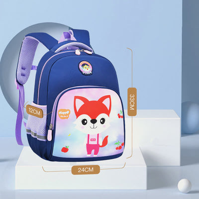 Backpack For Kids Cartoon Character Printing Lightweight Oxford Schoolbag
