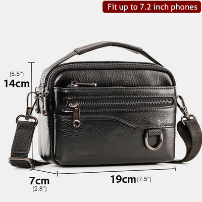 Multifunctional Leather Phone Bag Waist Bag Crossbody Bag