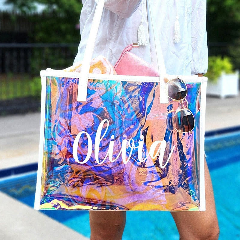 PVC Summer Beach Bag Waterproof Shopping Travel Tote