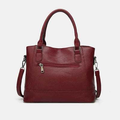 Faux Leather Tote Bag for Women Handbag Shoulder Purse Crossbody Bag