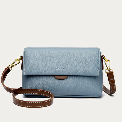 Faux Leather Crossbody Cell Phone Purse with 2 Shoulder Strap