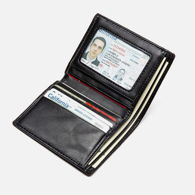 Wallet for Men PU Leather Slim Bifold Wallet Credit Card Holder