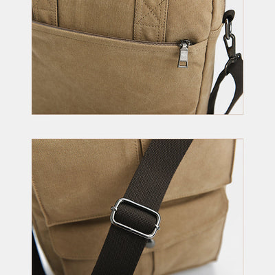 Multi-Carry Large Capacity Canvas Messenger Bag Handbag