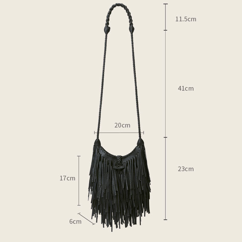 Crossbody Bag For Women Medieval Tassel String Strap Daily Bag