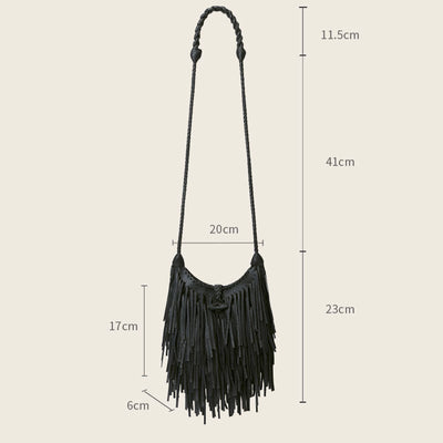 Crossbody Bag For Women Medieval Tassel String Strap Daily Bag