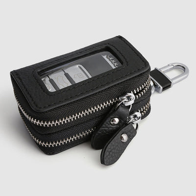 Storage Bag For Men Vintage Cowhide Leather Car Key Bag
