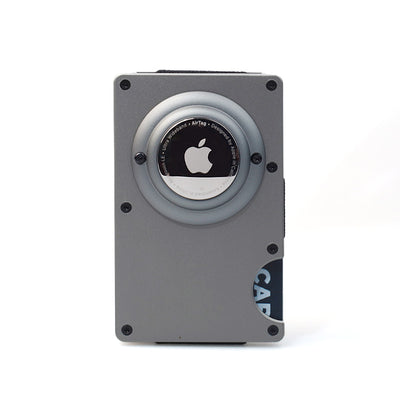 Minimalist Aluminum Metal Airtag Card Case