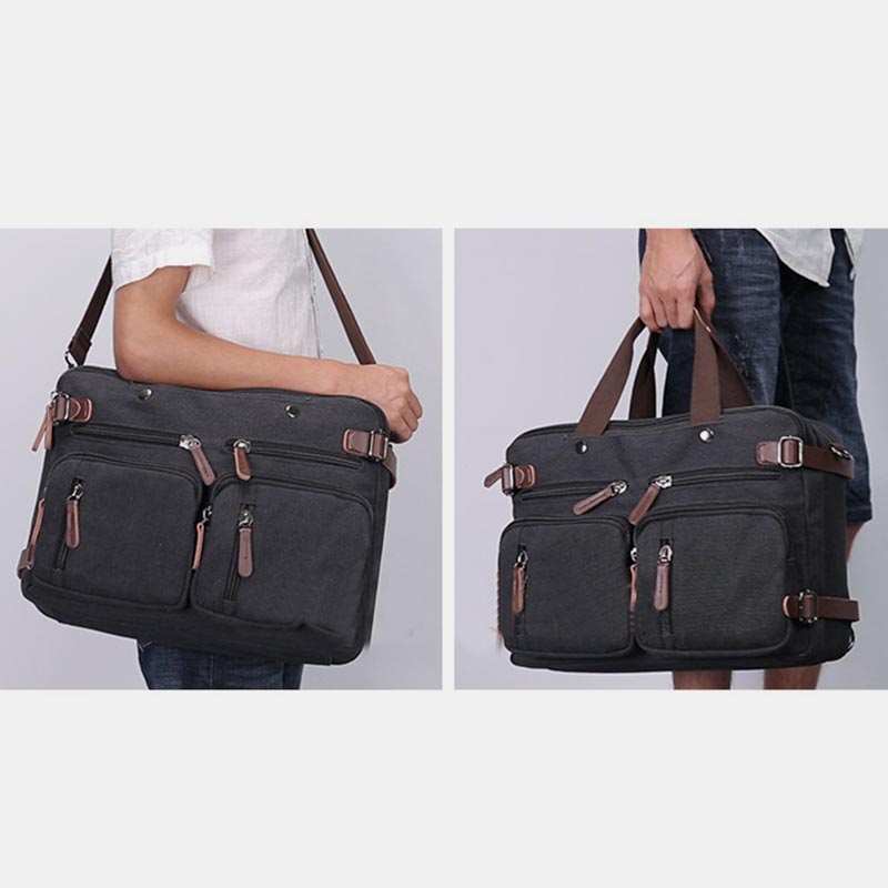 3 Way-Use Large Capacity British Style Briefcase