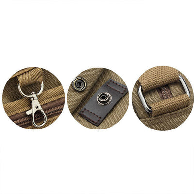 Multifunctional Waterproof Canvas Crossbody Bag