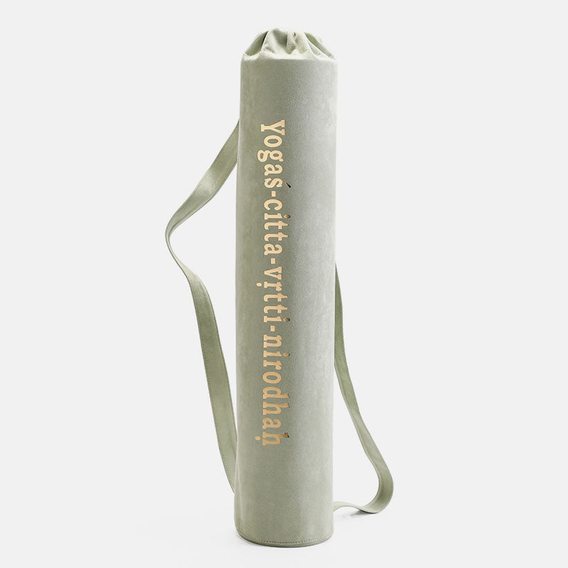 Premium Faux Suede Yoga Mat Carrier Exercise Yoga Mat Bag