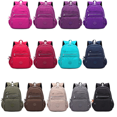 Waterproof Nylon Backpack Lightweight Sports Travel Daypack Multi-Color Optionals