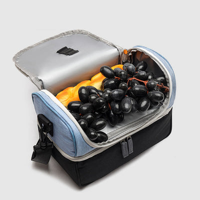 Cooler Bag For Outing Double Layer Insulation Crossbody Picnic Bag