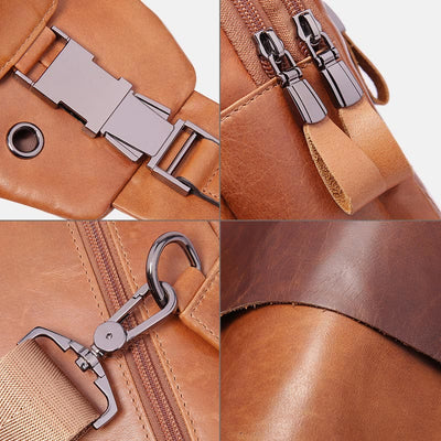 Vintage Genuine Leather Multi-function Sling Bag