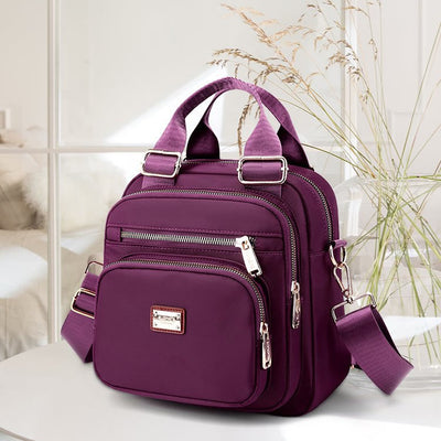 Multi-Pocket Waterproof Crossbody Bag Backpack