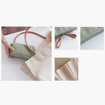 Small Makeup Bag For Women Double Zipper Lipstick Cosmetic Bag