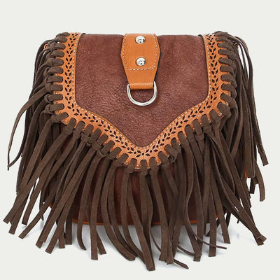 Bohemia Crossbody Bag For Women Vintage Tassel Shoulder Bag
