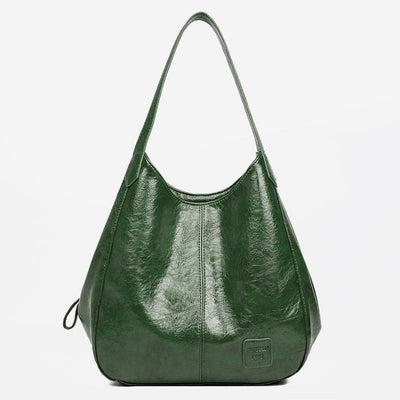 Large Capacity Simply Fashion Shoulder Bag Triple Layer Hobo Bag
