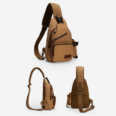 Sling Bag For Men Casual Travel Outdoor Hiking Crossbody Daypack