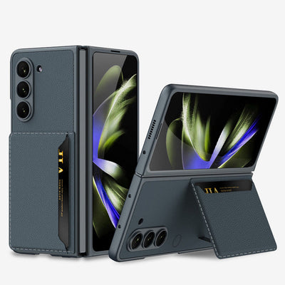 Samsung Z Fold 5 Foldable Clamshell Phone Case Card Holder Case