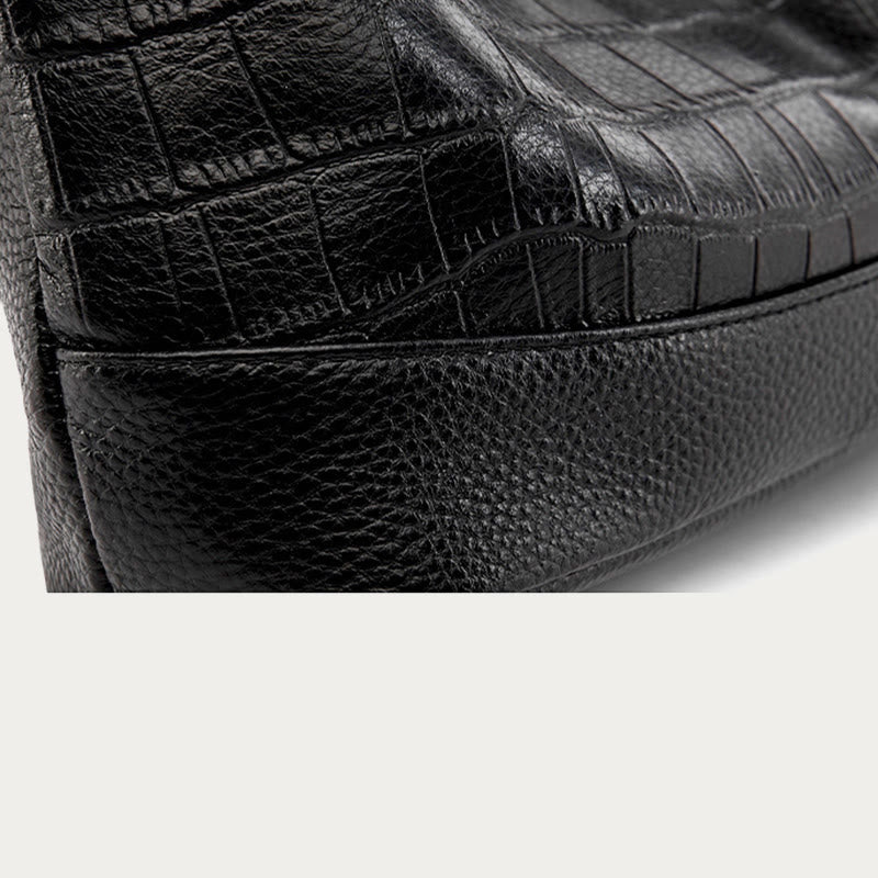 Simple Crossbody Bag For Women Crocodile Print Retro Daily Bag