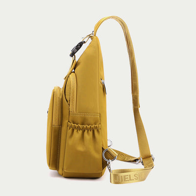 Multifunctional Sling Bag For Women Portable Waterproof Nylon Backpack