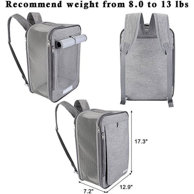 Pet Backpack Carrier Foldable Pet Backpack Handbag for Cats Small Dogs
