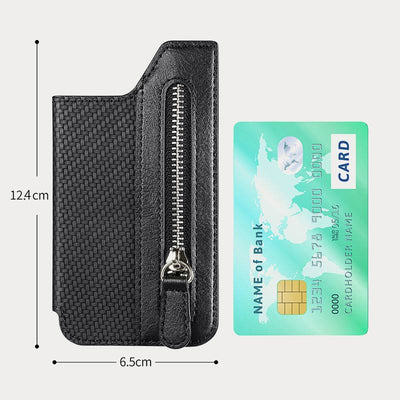 Wallet For Phone Creative Stick Clamshell Style Back Card Holder