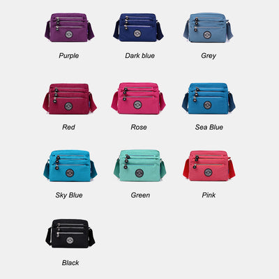 Waterproof Multi-Pocket Casual Crossbody Bag
