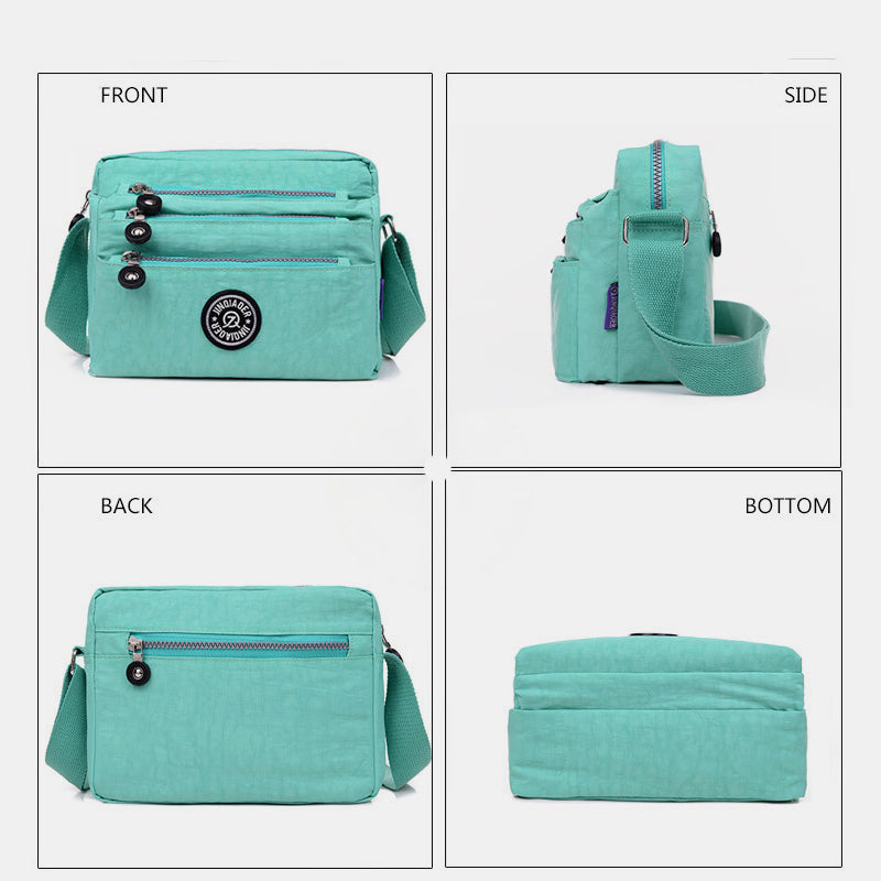 Waterproof Multi-Pocket Casual Crossbody Bag