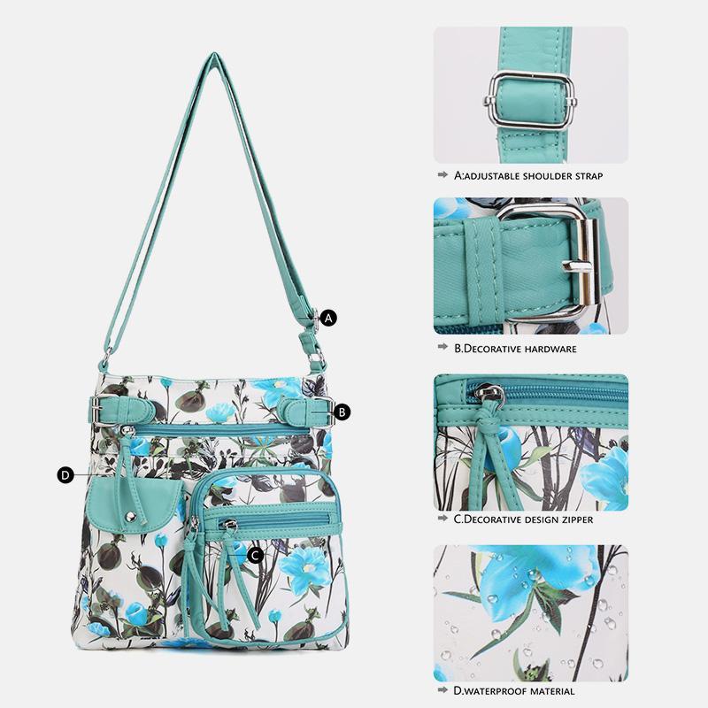 Waterproof Multi-pocket Crossbody Bag Shoulder Bag
