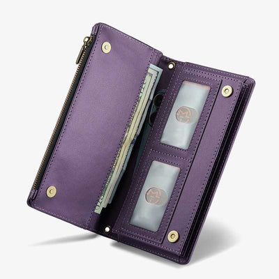 Crossbody Zipper Wallet Cell Phone Purse Phone Bag fit 6.7inch Phone
