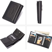 Trifold Roomy Leather Wallet