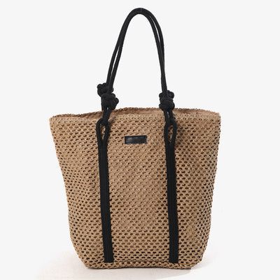 Minimalist Straw Tote For Women Holiday Beach Underarm Bag