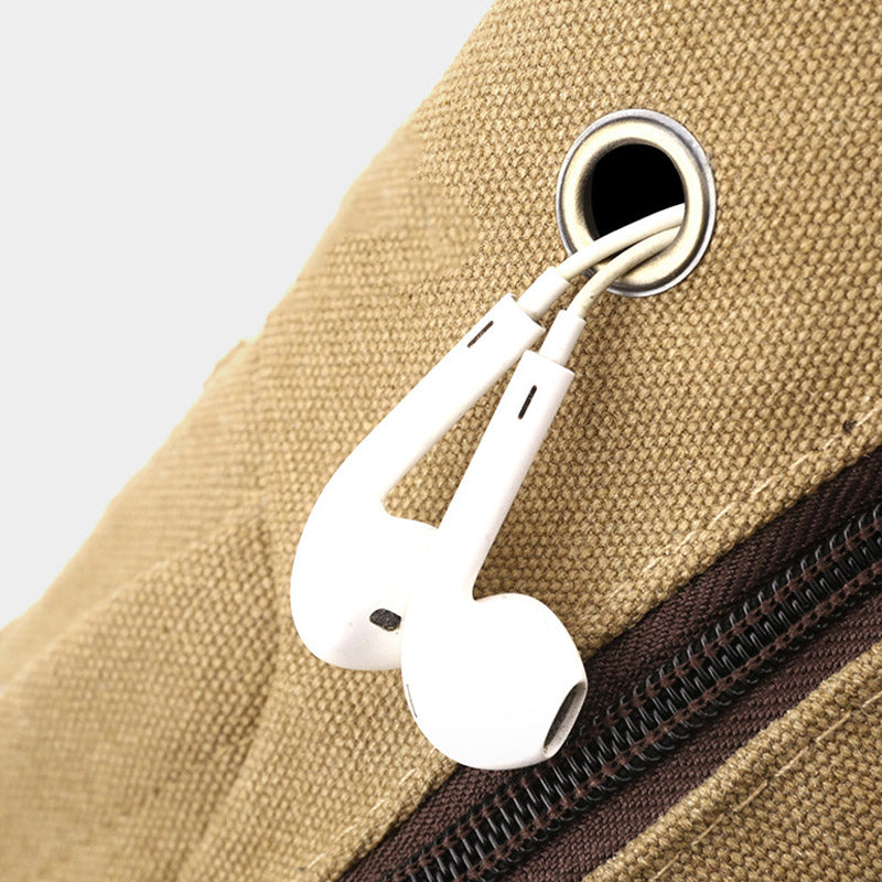 Multifunctional Cycling Purse For Men Large Capacity Canvas Sling Bag