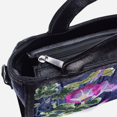 Ethnic Style Tote Floral Embroideried Crossbody Bag For Women