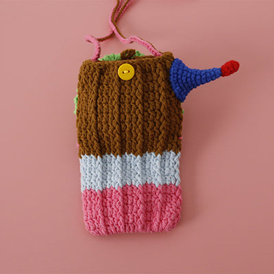 Funny Clown Phone Bag Cute Cartoon Crossbody Bag For Women