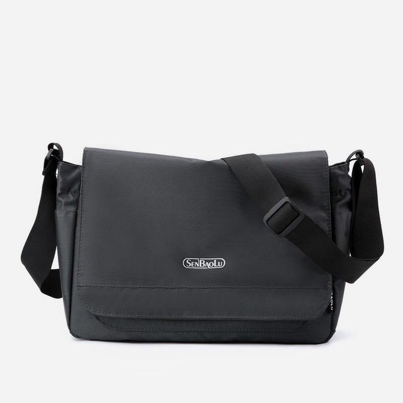 Minimalist Large Commuter Bag For Men Durable Nylon Crossbody Purse