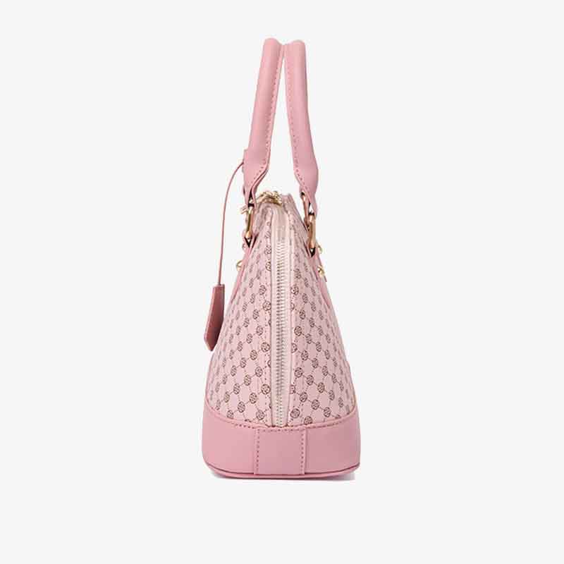 Geometric Printing Top Handbag For Lady Seashell Shape Crossbody Bag