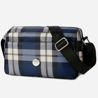 Multiple Compartment Nylon Purse For Women Classic Waterproof Crossbody Bag