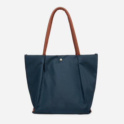 Triple Compartment Tote For Women Minimalist Lightweight Large Underarm Bag