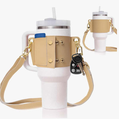 40ml Ice Cup Cover Portable Crossbody Water Bottle Carrying Case