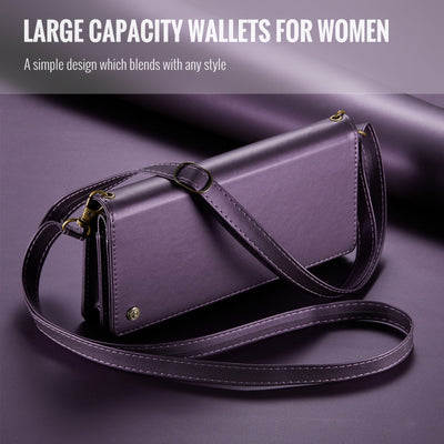 Crossbody Zipper Wallet Cell Phone Purse Phone Bag fit 6.7inch Phone