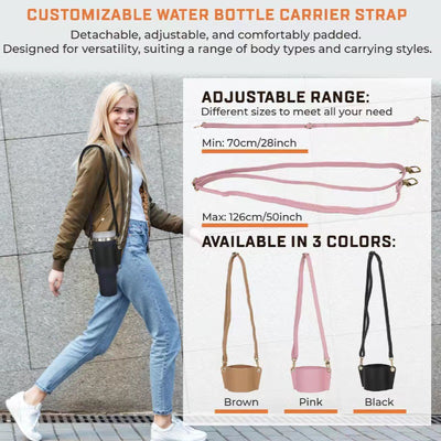 40ml Ice Cup Cover Portable Crossbody Water Bottle Carrying Case