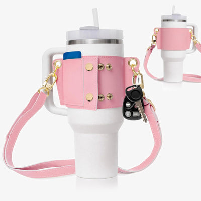 40ml Ice Cup Cover Portable Crossbody Water Bottle Carrying Case