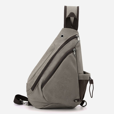 Multifunctional Cycling Purse For Men Large Capacity Canvas Sling Bag