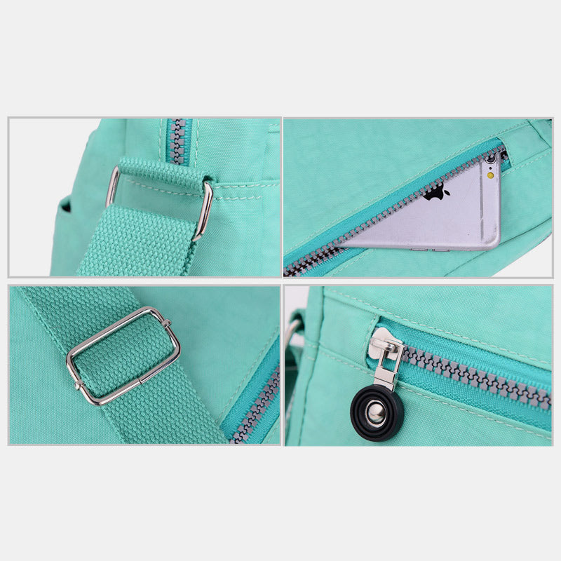 Waterproof Multi-Pocket Casual Crossbody Bag