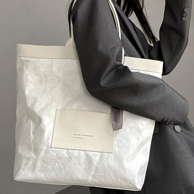 Large Tyvek Tote Purse Handbag Casual Handbag for Work Travel Shopping