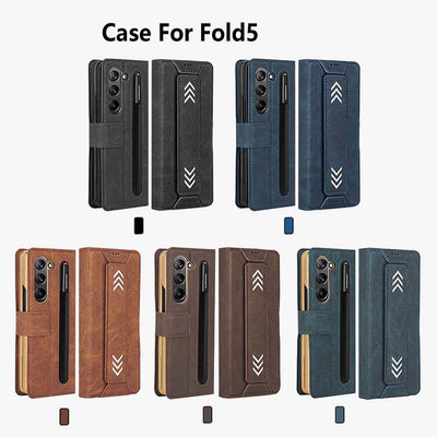 Samsung Fold Series Phone Case Magnetic Stand Foldable Card Case