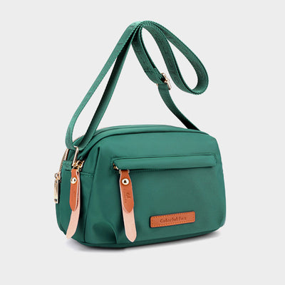 Portable Crossbody Bag For Commuter Women Waterproof Nylon Purse