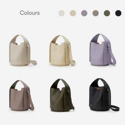 Multifunctional Tote For Women Commuter Genuine Leather Crossbody Bucket Handbag